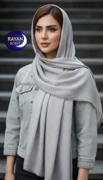 شال وارداتی مجلسی پارچه طرح دار - Image 6