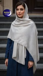 شال وارداتی مجلسی پارچه طرح دار - Image 7