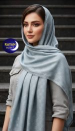 شال وارداتی مجلسی پارچه طرح دار - Image 3