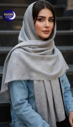 شال وارداتی مجلسی پارچه طرح دار - Image 2