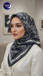روسری نخی  برشکا قواره ۹۰ - Image 2