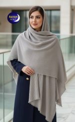شال ساده برشکا رنگبندی ۴طرف ریشه پرزی - Image 11