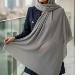 شال ساده برشکا رنگبندی ۴طرف ریشه پرزی