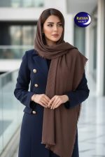 شال ساده برشکا رنگبندی ۴طرف ریشه پرزی - Image 7