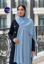 شال ساده برشکا رنگبندی ۴طرف ریشه پرزی - Image 5